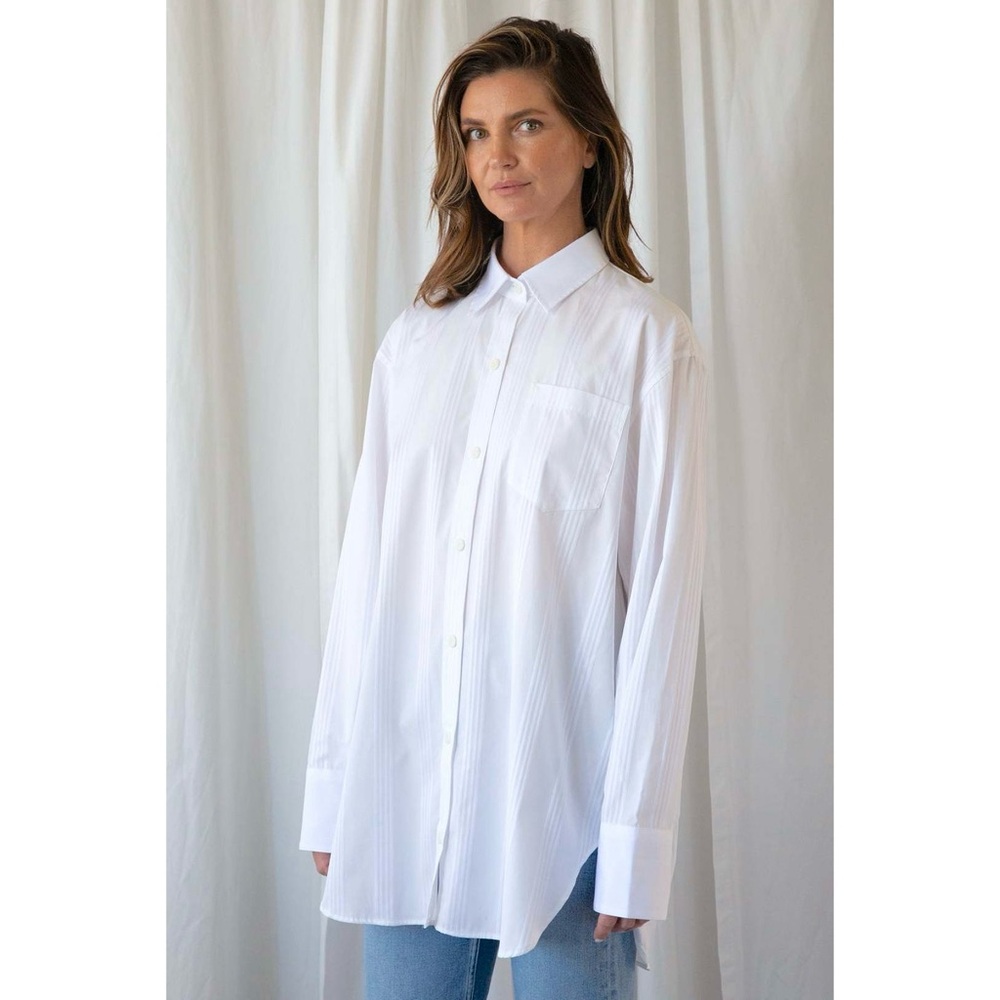 Maria Mcmanus oversized button down shirt white